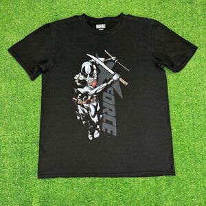 Marvel Comics Deadpool T-Shirt Mens Size Large X-Force Black Short Sleeve Tee